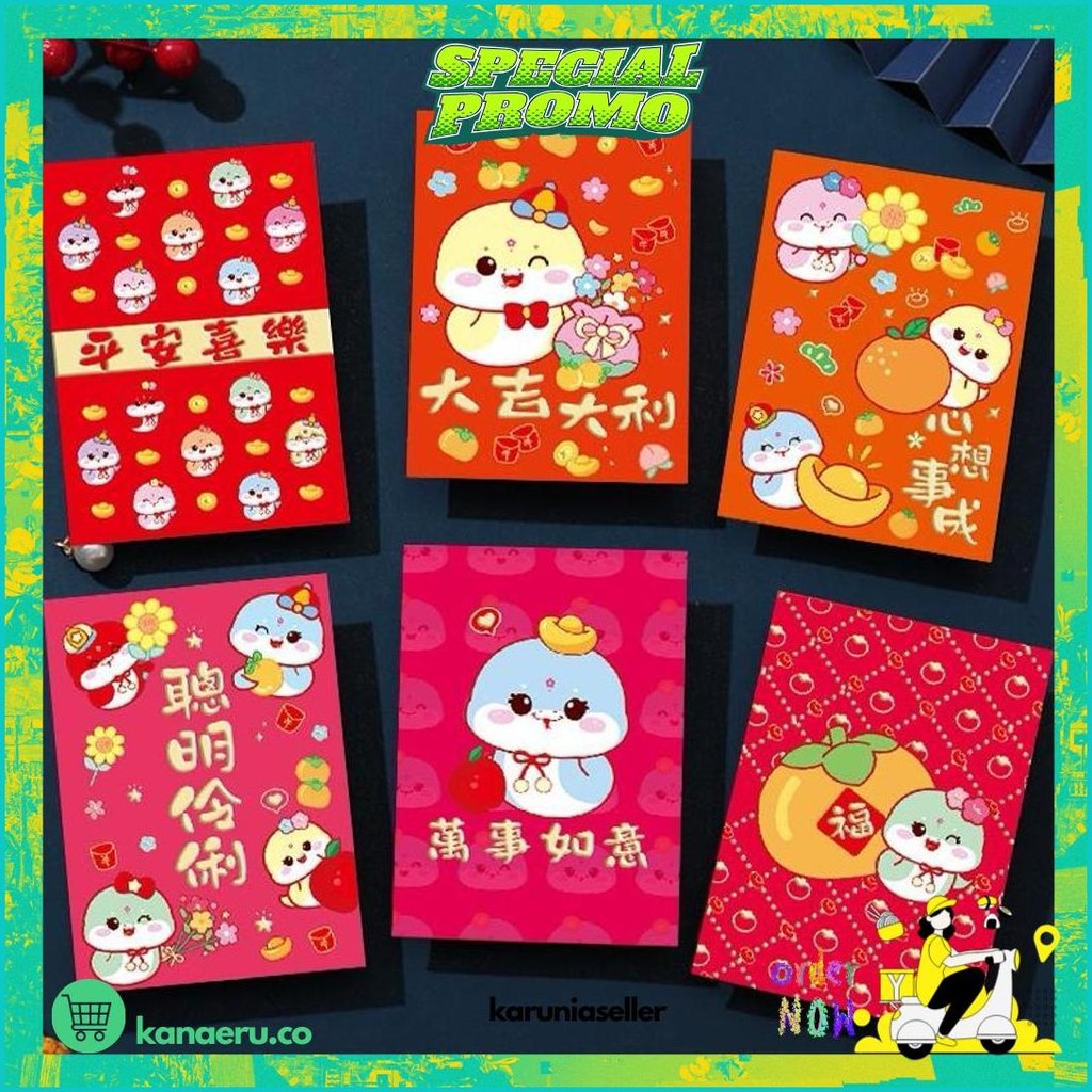 

Angpao Imlek Ular 2025 Isi 6 Lembar Harga Perpak Cod