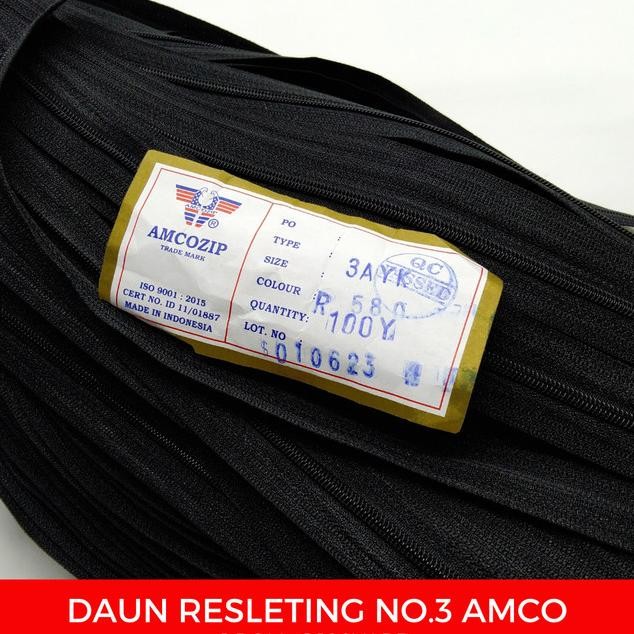 Daun Resleting No. 3 Amco (Roll) Sleting Seleting