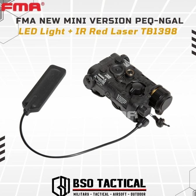 FMA Tactical LAB Mini Version PEQ-NGAL Red Laser LED Flashlight IR
