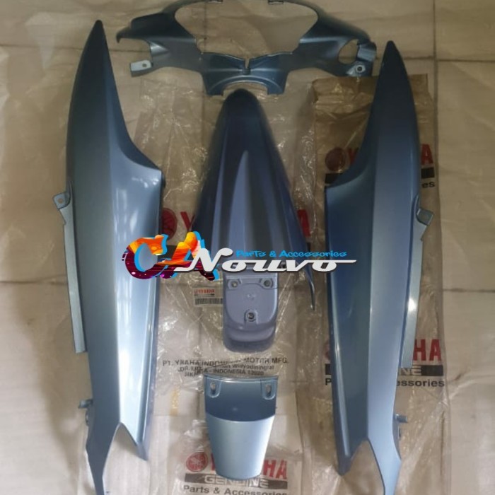 Cover Body Mio Lama Sporty 5Tl Biru Muda Telur Asin Original Yamaha Genuine Part
