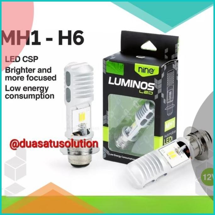 Lampu LED Motor H6 AC DC -Bohlam LED CSP motor Bebek Matic 07D35Z4 new