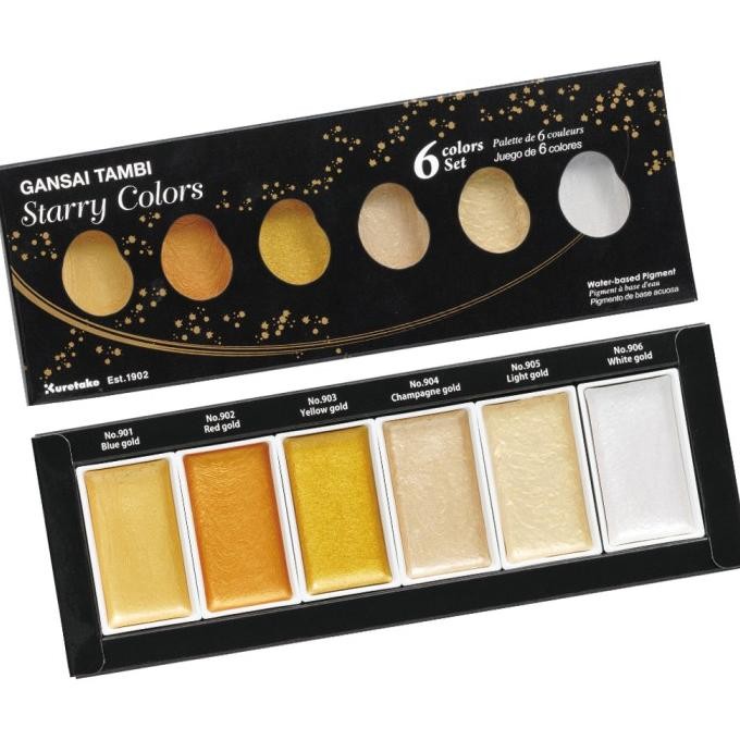 

Sale Zig Kuretake Gansai Tambi "Starry 6 Color Set (Mc20Sc/6V)