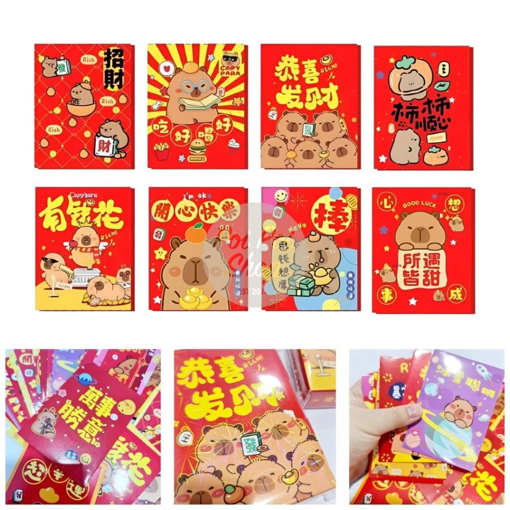 

Angpao Imlek Shio Ular 2025 Isi 36 Capybara Sanrio Karakter Glossy Premium Set Pendek Premium Sanrio Kartun Karakter Shio Ular Angpau Ampau Hongbao Kartun Grosir Murah isi 6 Tebal Motif Karakter Berkualitas Bahan Terbaik