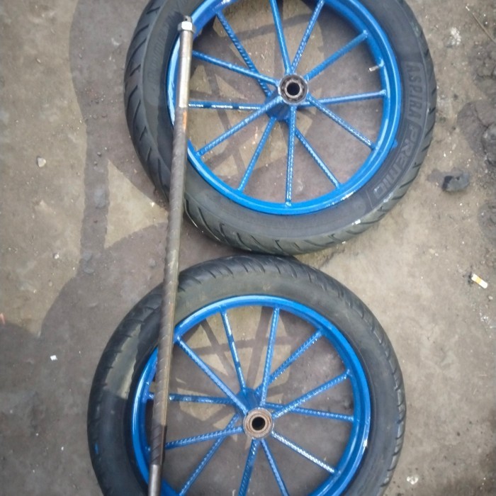 roda gerobak dorong 1 set r17 r14