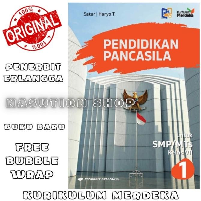 

TERMURAH Buku Pendidikan Pancasila Kelas 1 / 7 SMP Erlangga Kurikulum Merdeka