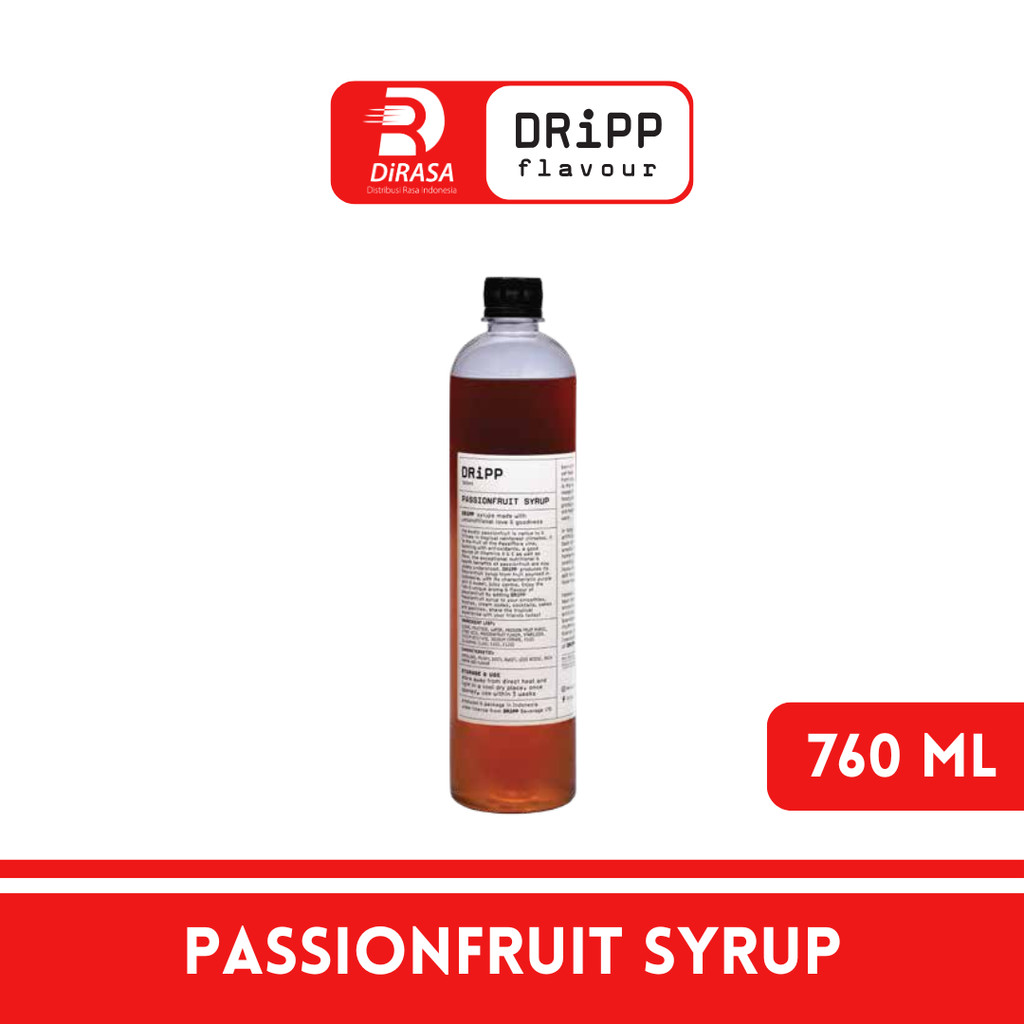 

DiRASA - DRiPP Passionfruit Gourmet Syrup 760 ML Untuk Bisnis HORECA/Barista/Bartender/Mixologist