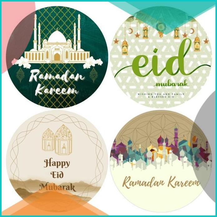 

Sticker label kue bulat lebaran eid mubarak idulfitri 07D35Z4 on sale