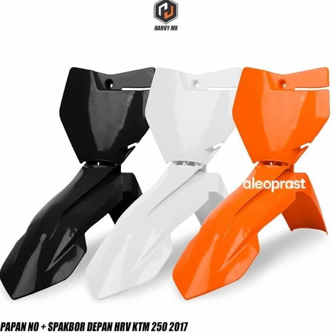 Spakbor Slebor Depan Set Papan Nomor KTM 250 2017 HRV