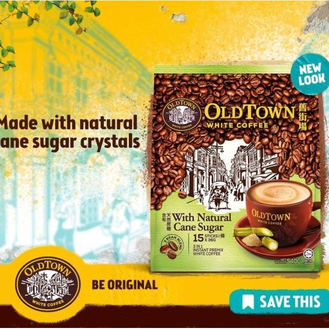 

Oldtown White Coffee Old Town Malayia Cane Ugar 3In1 Opi 15 Achet