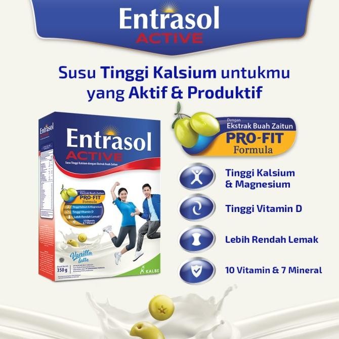 

TWIN PACK: ENTRASOL ACTIVE VANILLA LATTE 340G - 2 PCS [terbaik]