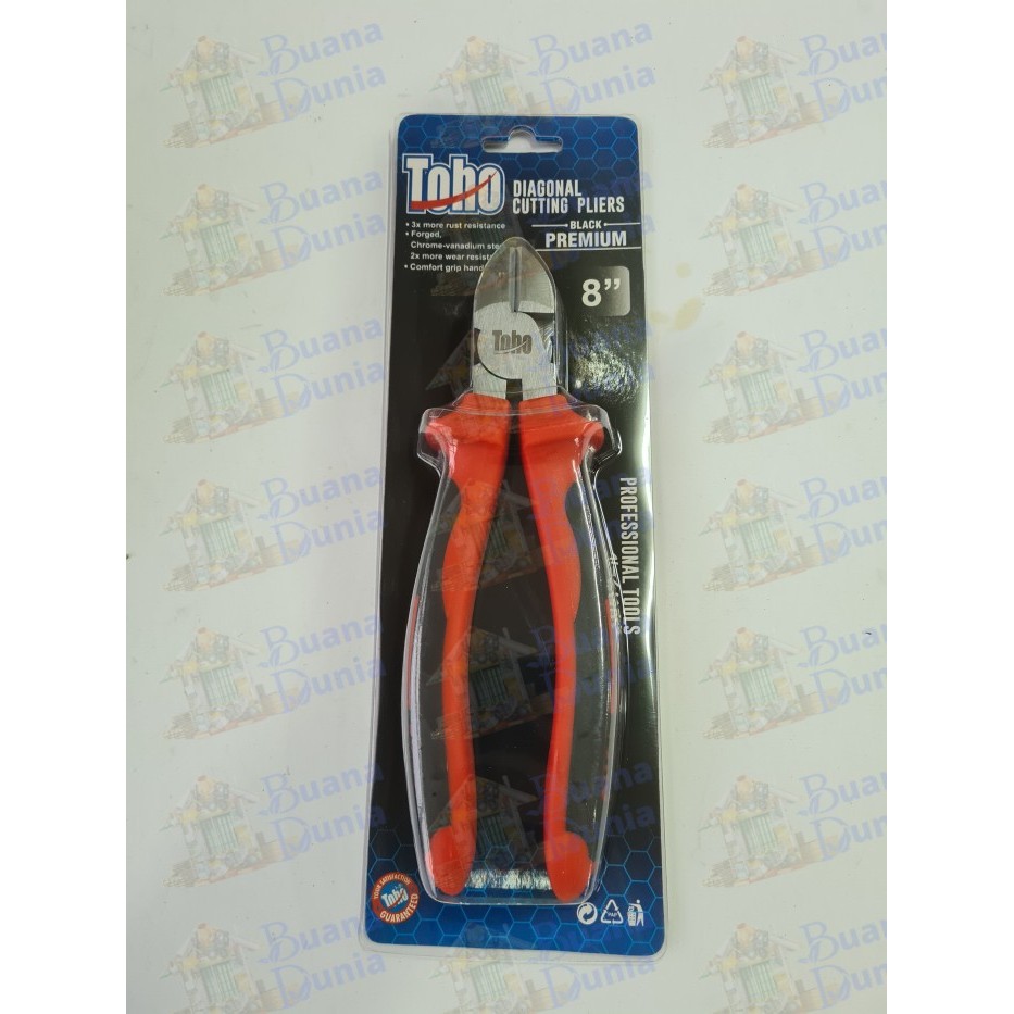 Tang Potong TOHO 8 Inch Tang Kawat Kabel Diagonal Cutting Pliers
