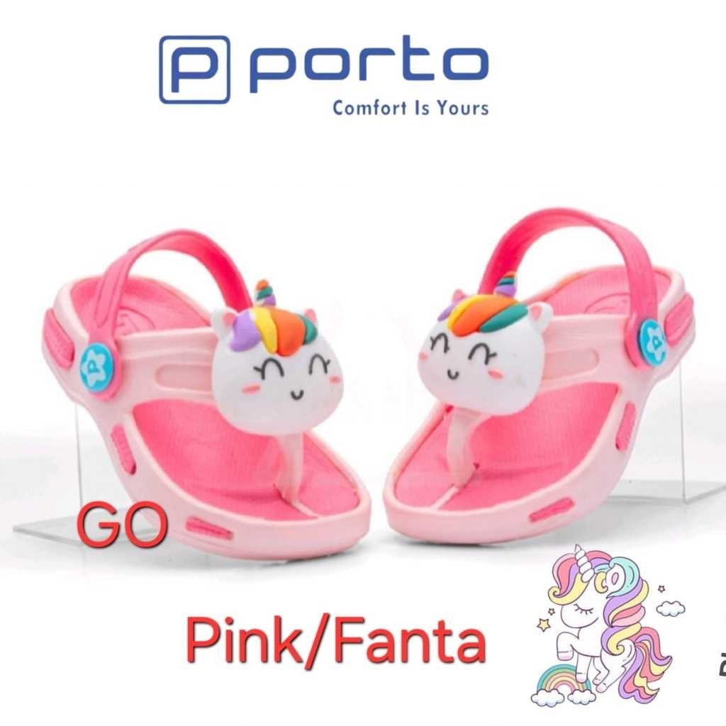 Promo Baju Anak sogo PORTO 602T-2 & 602K Sandal Jepit Anak Sendal Porto Anak Perempuan Laki-Laki
