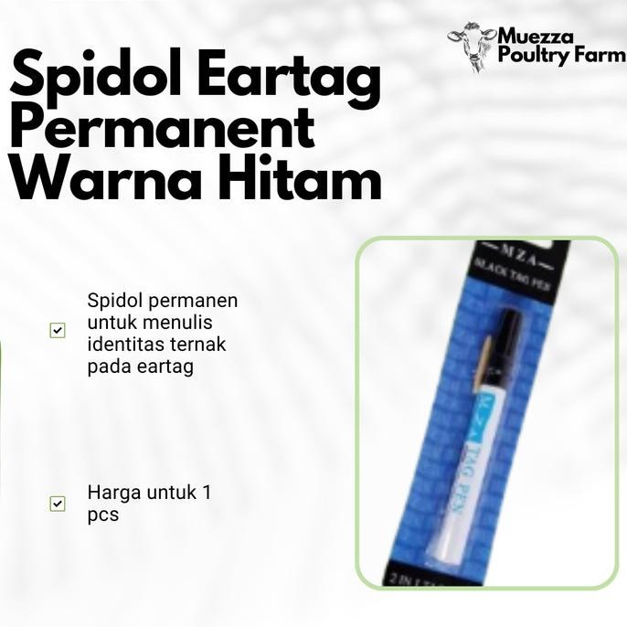 

Spidol Untuk Eartag Nec Tag Pen Permanent Eartag Marker Warna Hitam Termurah