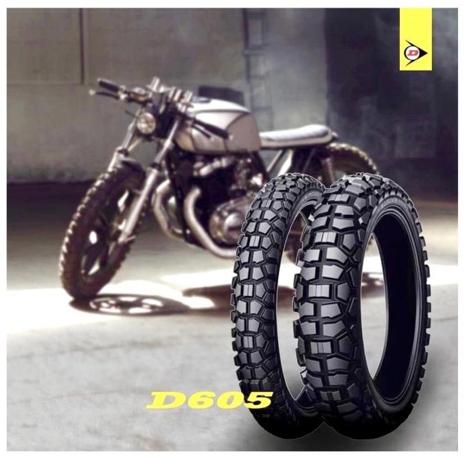 Sale Ban Dunlop D605 Dual Purpose 460-18 + 300-21 ( Paket Murah )