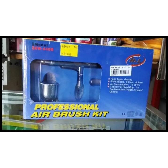 

TERMURAH AIR BRUSH KIT - SPRAYER AIR BRUSH H&L - GRAVITY - PAINTING !!