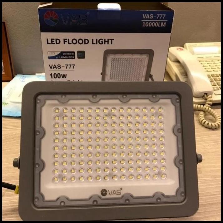 TERBARU KAP LAMPU SOROT LED VAS 777 VAS-777 100WATT 100W TEMBAK FLOODLIGHT 