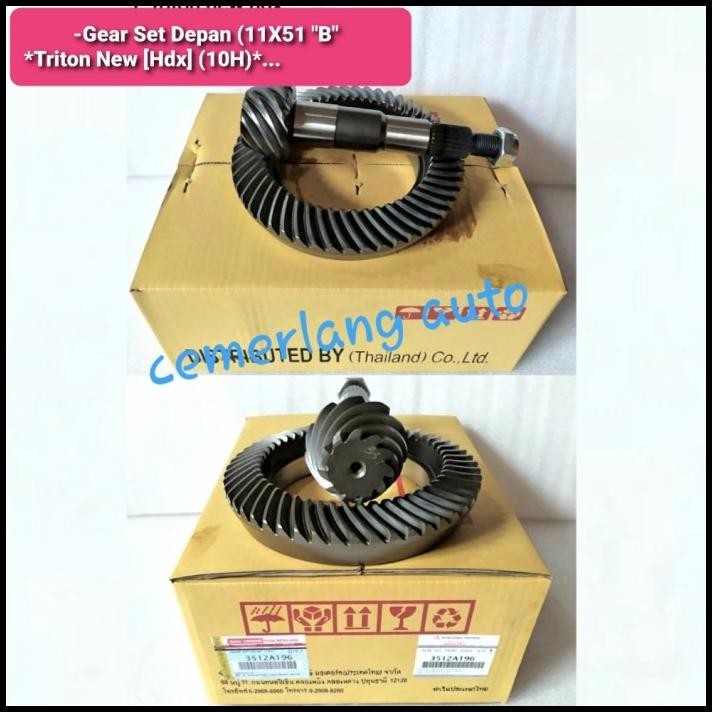 DISKON GEAR SET TRITON HDX 11X51 (10H) FRONT | 3512A196 