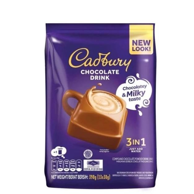 

Cadbury Hot Chocolate Drin 3 In 1 Numan Coelat 13 Achet 30Gr