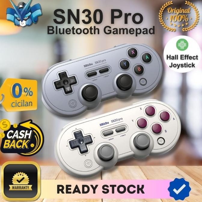 

PROMO 8BITDO SN30 PRO BLUETOOTH GAMEPAD FOR SWITCH WINDOWS ANDROID / JOYSTICK NINTENDO SWITCH / WINDOWS / ANDROID