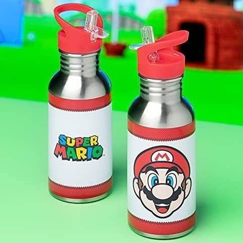 

PROMO PALADONE SUPER MARIO METAL WATER BOTTLE WITH STRAW