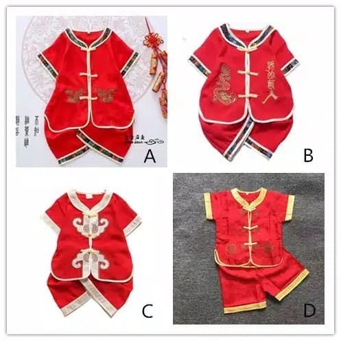 Baju Imlek Anak / Cheongsam Anak Bayi Import 0-6 Tahun