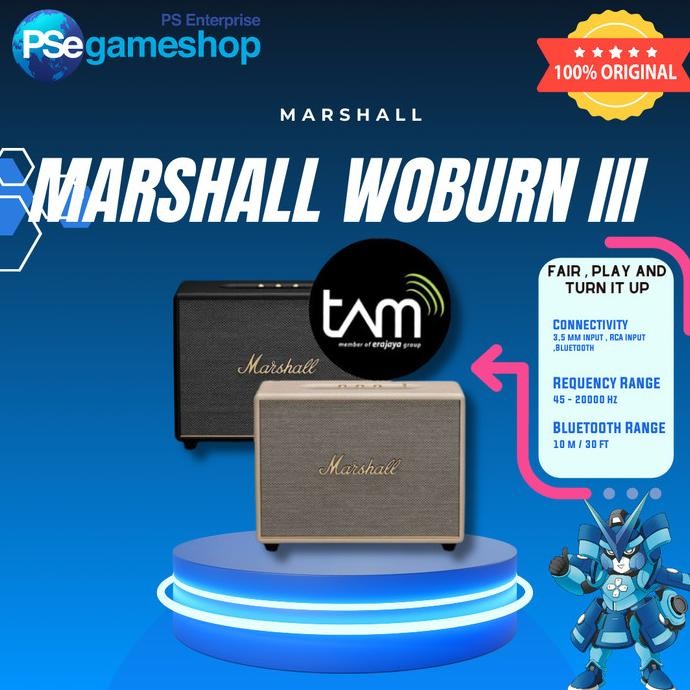 

PROMO SPEAKER BLUETOOTH MARSHALL WOBURN III BLUETOOTH SPEAKER / WOBURN 3