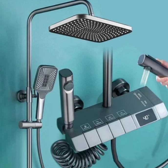 

PROMO SHOWER TIANG PANAS DINGIN PIANO KOMPLIT SET ABU ABU