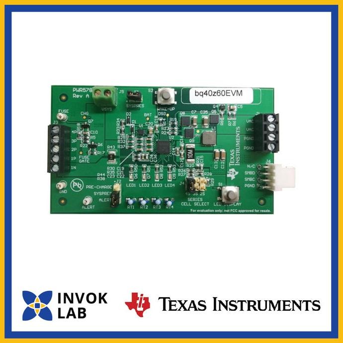 

PROMO TEXAS INSTRUMENTS BQ40Z60EVM-578 EVALUATION BOARD BATTERY PACK MANAGER, FUEL GAUGE, BQ40Z60