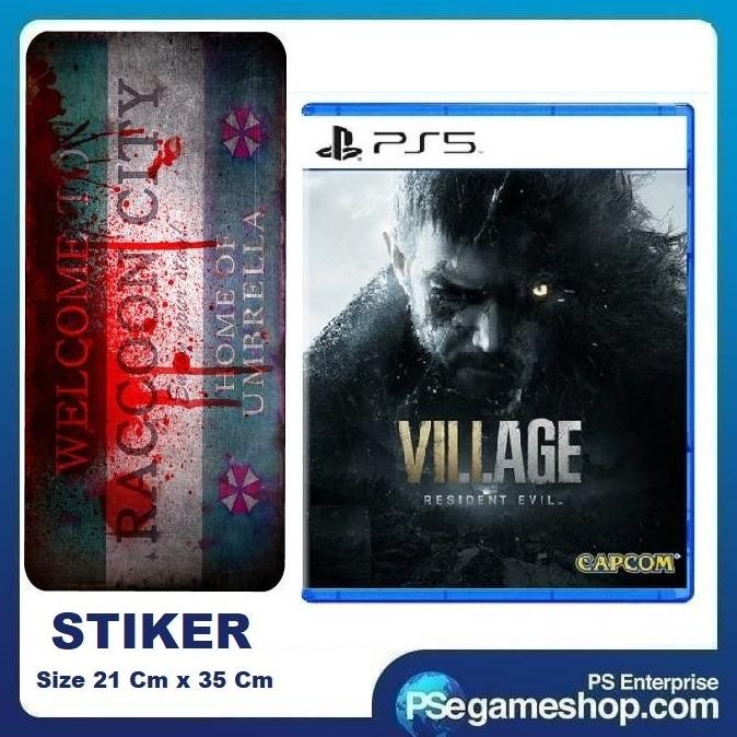 

PROMO PS5 RESIDENT EVIL VILLAGE (R3/ENGLISH) + STICKER SIZE 21 CM X 35 CM