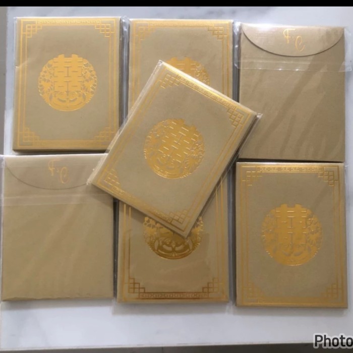 

CNY Kertas angpao imlek panjang isi 10 logo bank bank TERMURAH - FC gold isi 6 Limited