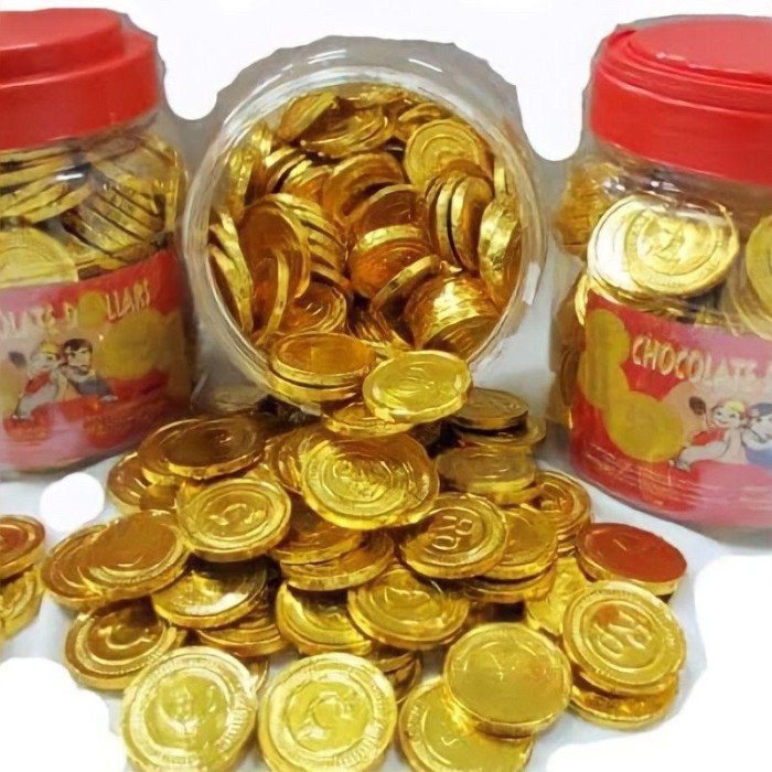 

CNY Cemilan Imlek/ Manisan Imlek/ Cokelat Koin Emas 200 pcs Limited