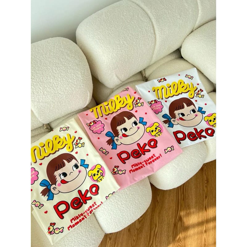 Kaos Atasan Milky Peko Baju Tee Distro kaos Terlaris Kaos Premium Atasan Unisex Baju Top
