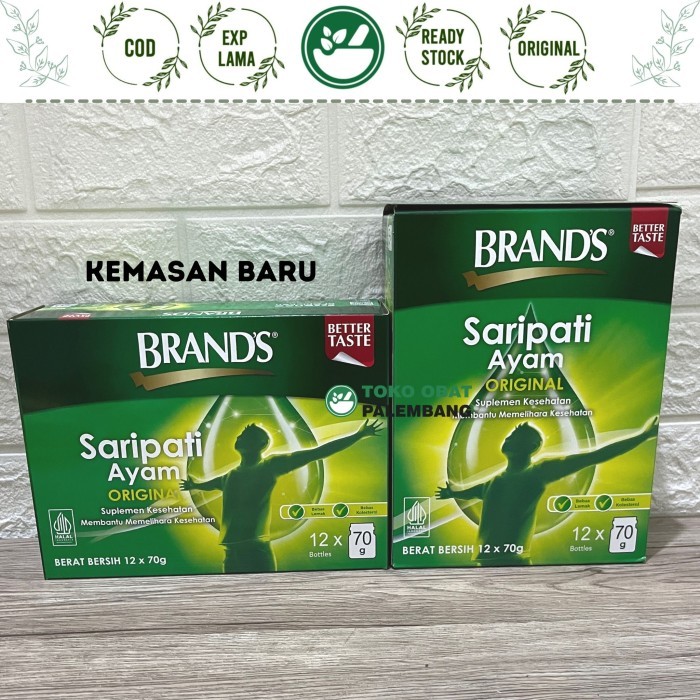 

12BOTOL BRAND SARI PATI AYAM 70GR ORIGINAL ESSENCE OF CHICKEN BRAND'S