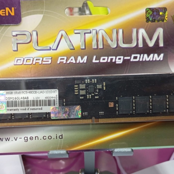 memory PC ram ddr5 16gb 4800mhz vgen