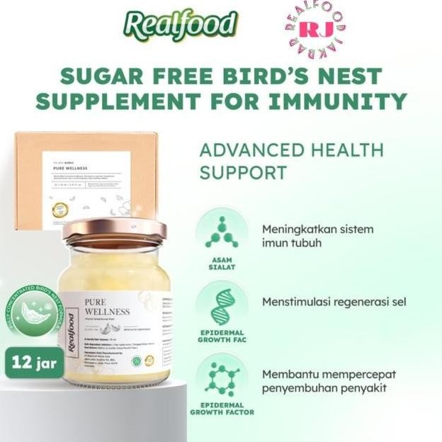 

Realfood Pure Wellness Birdnest Extra Daun Stevia