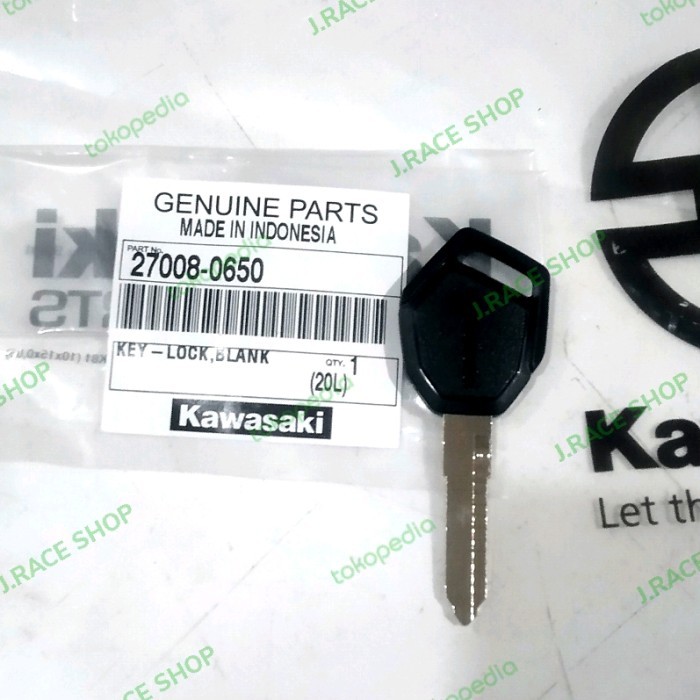 Key Lock Blank Anak Kunci Kawasaki W175 cafe KLX150 KLX230 Original