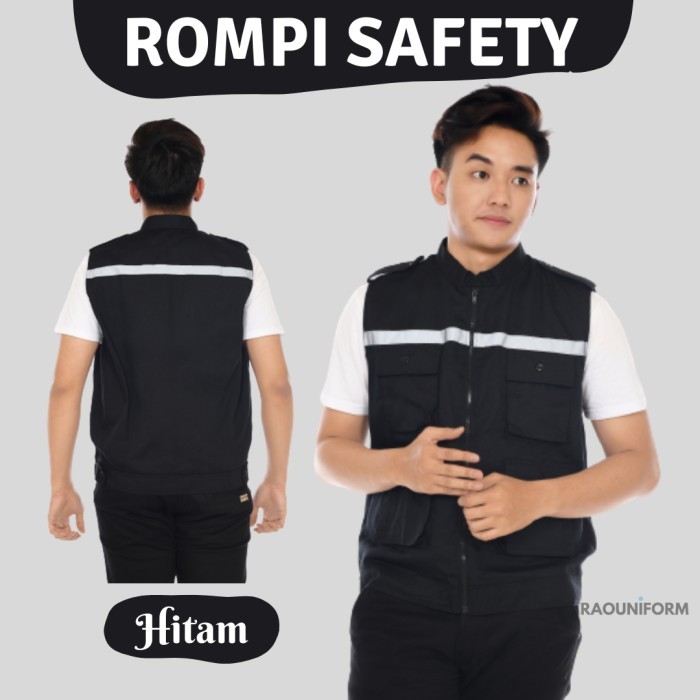 Rompi Safety/Rompi Proyek K3/Rompi Proyek Safety/Rompi Custom Bordir