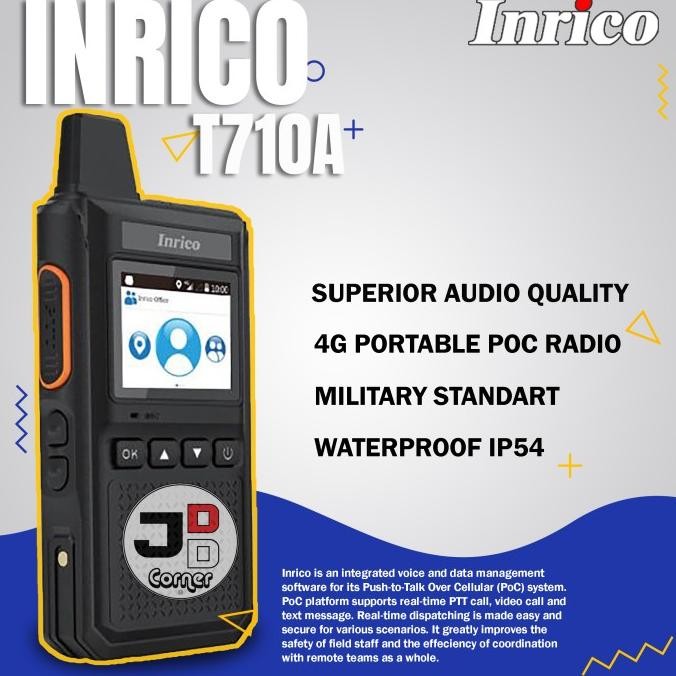 HT POC Inrico T710A Wifi 4G LTE GPS Military Standard Radio ORI T710