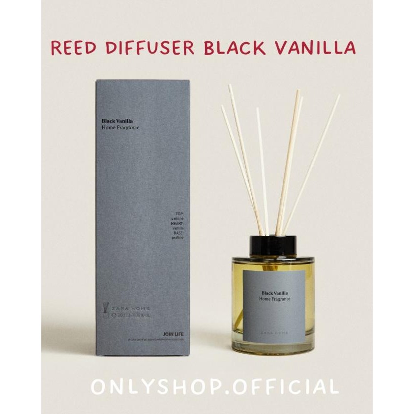 

REED DIFFUSER BLACK VANILLA ZARA HOME FRAGRANCE PENGHARUM RUANGAN L88S