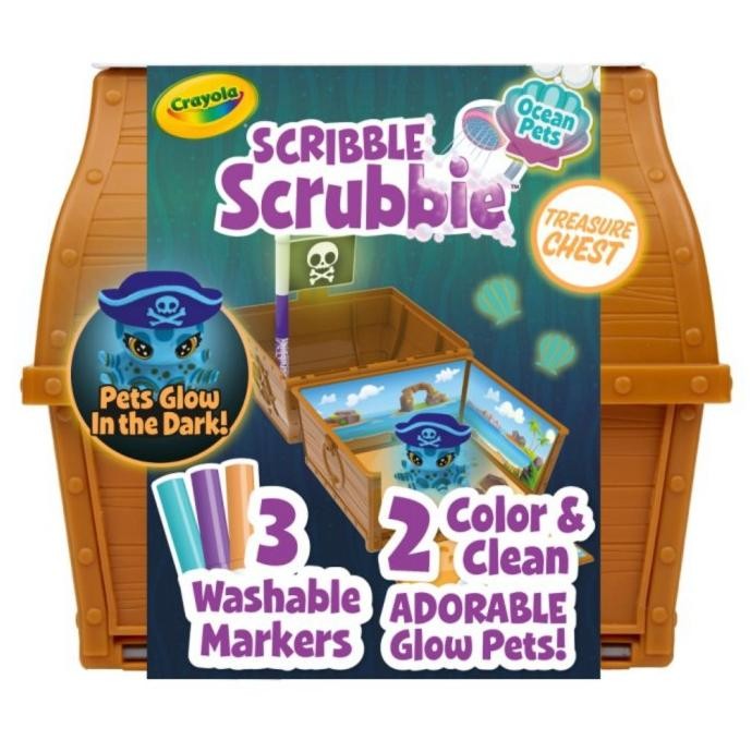 

CRAYOLA Scribble Scrubbie Glow Chest Mainan Art Lukis