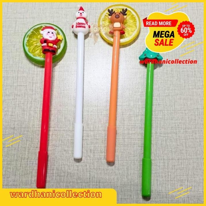 

PULPEN SANTA CLAUS / BONEKA SALJU / GEL PEN NATAL LUCU UNIK GROSIR BEBAS ONGKIR !!