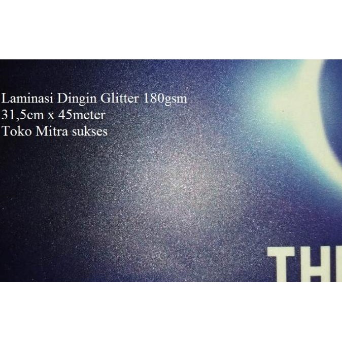 

BEBAS ONGKIR - Laminasi Dingin Glitter 63.5cm x 45m x 180micron