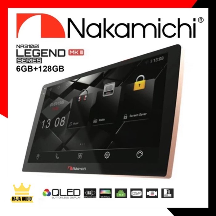 Nakamichi Legend MKIII 6/128GB QLED Headunit Android