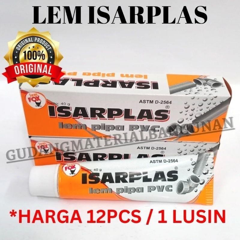 

Flash Sale [12Pcs Original] Lem Pipa Pvc Isarplas / Lem Isarplas / Lem Pvc 1 Pack 1 Slop 1 Lusin 12Pcs 1Pack Terlaris