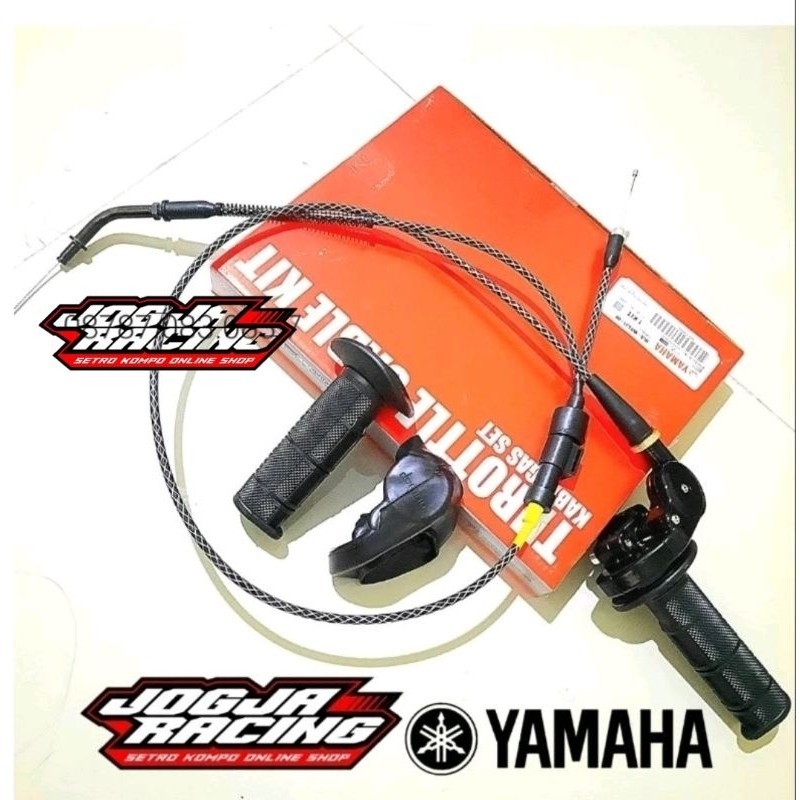 GAS SPONTAN DOMINO 2 KABEL FULL KARBON PNP RX KING