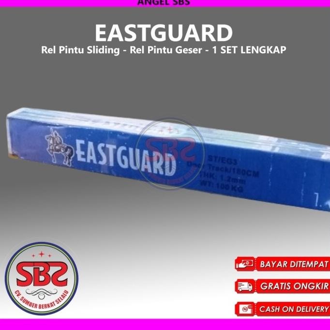 V7Y2 REL SLIDING J3 EASTGUARD - Rel Pintu Dorong - Sliding Rail Galvanis - Sliding Track - Rel Pintu