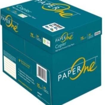 

TERBARU - PAPERONE A4 75 GRAM - Termurah !! Kertas Fotocopy Print HVS A4 75 gr PaperOne Box Dus