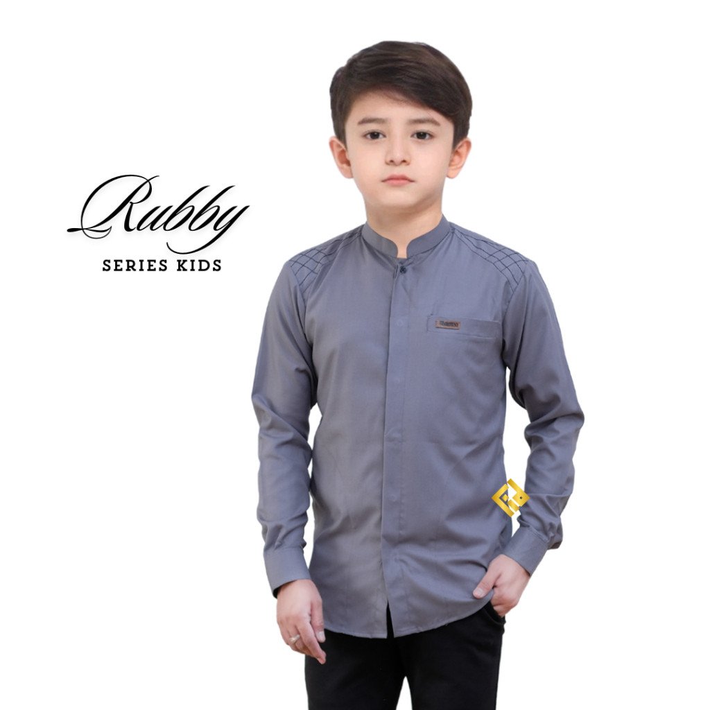 Baju Muslim Kids Terbaru2025 Setlan Kokoh 1-14 Tahun Kemeja Lebaran Sultan Cowok Koko Kurta Snak Lak