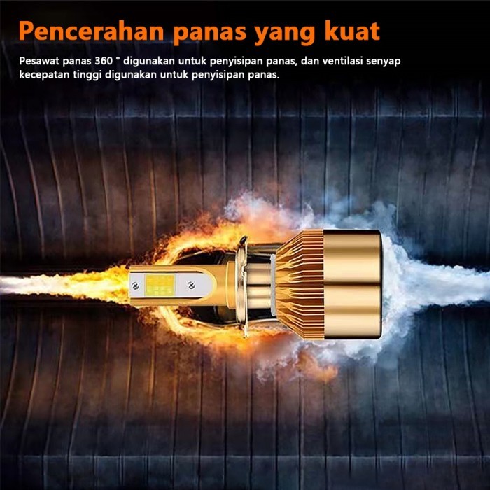 Lampu Led Mobil 2 Warna H4 H11 HB3 9005 HB4 9006 H7