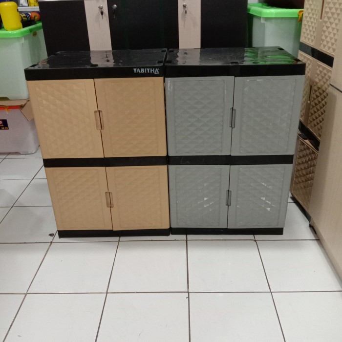 Lemari LEMARI PAKAIAN PLASTIK 2 SUSUN plastik susun